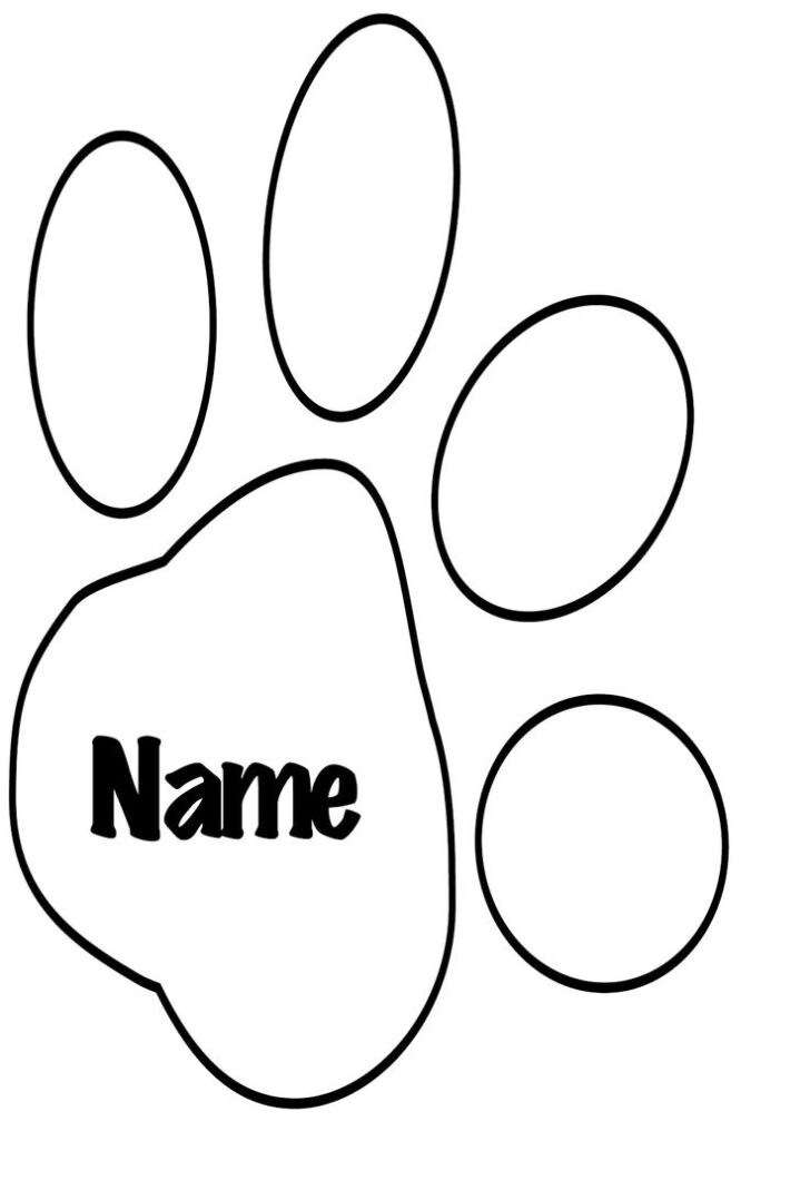 Free Printable Dog Paw Print Template