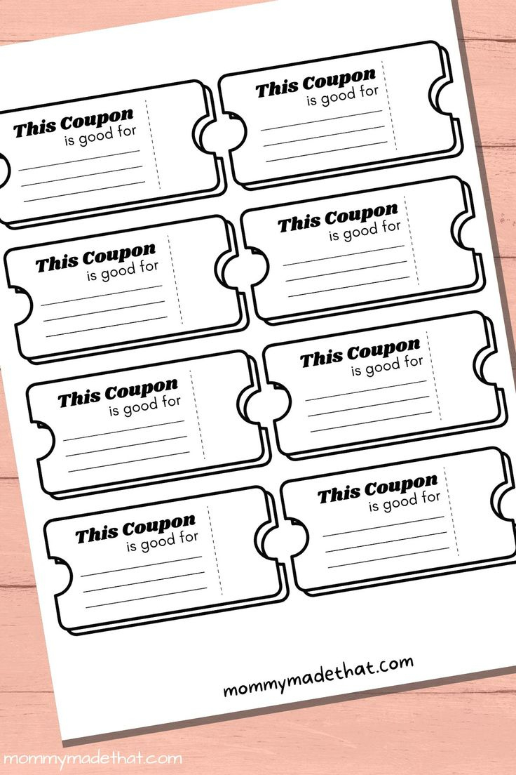 Lots Of Blank Coupon Templates (Free Printables!) in Free Printable Coupon Template Blank