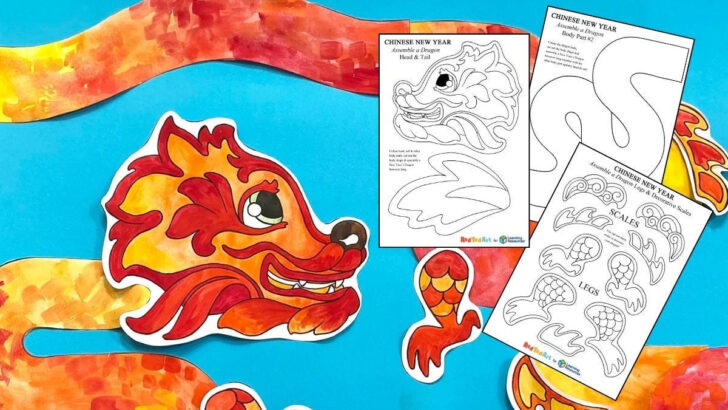 Free Printable Chinese Dragon Template