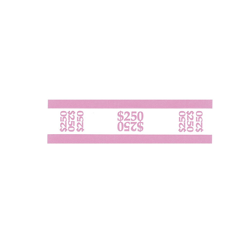 Mmf Ind $250 Pink Paper Currency Straps - 7 1/2&amp;quot;L X 2 2/5&amp;quot;H pertaining to Free Printable Currency Strap Template