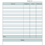 Monthly Budget Planners   20 Free Printables | Printabulls With Free Printable Blank Budget Template