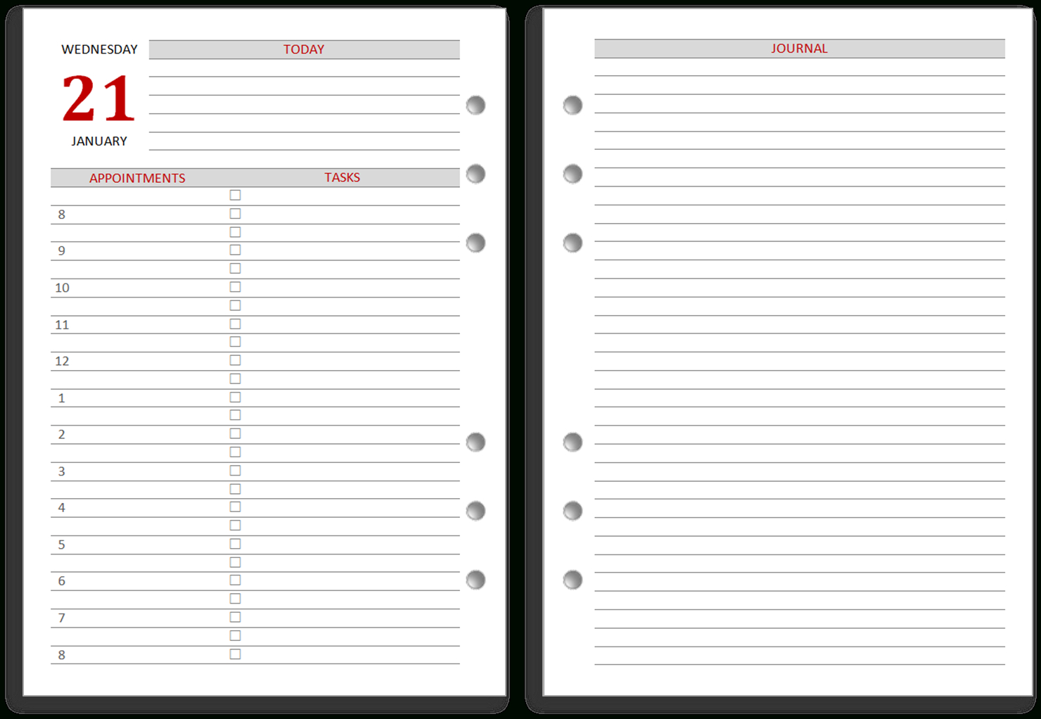 My Life All In One Place: Download Free 2016 Diaries For Your within Free Printable Diary Pages Template