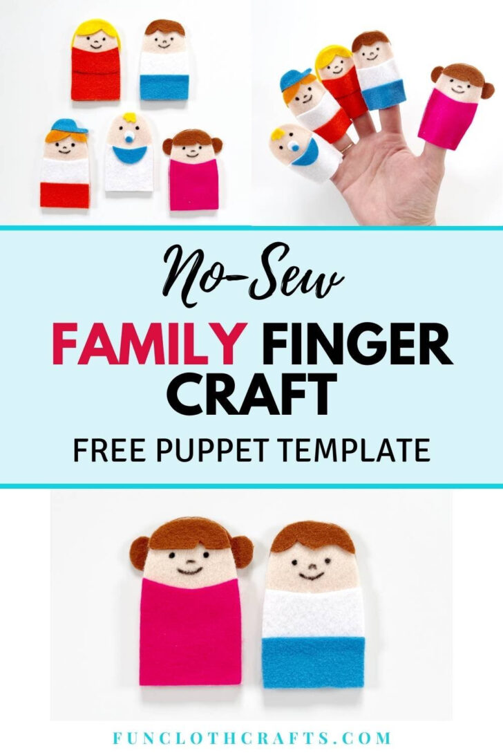 Free Printable Family Family Finger Puppet Template