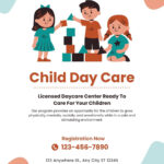 Page 13   Free And Customizable Daycare Templates For Free Printable Daycare Flyer Template