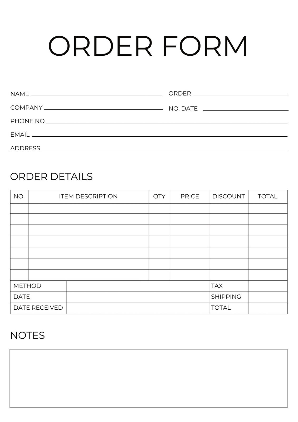 Page 2 - Free Form Document Templates To Customize And Print | Canva with regard to Free Printable Business Forms Template