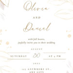 Page 2   Free Printable Elegant Wedding Invitation Templates | Canva With Regard To Free Printable Engagement Invitation Template