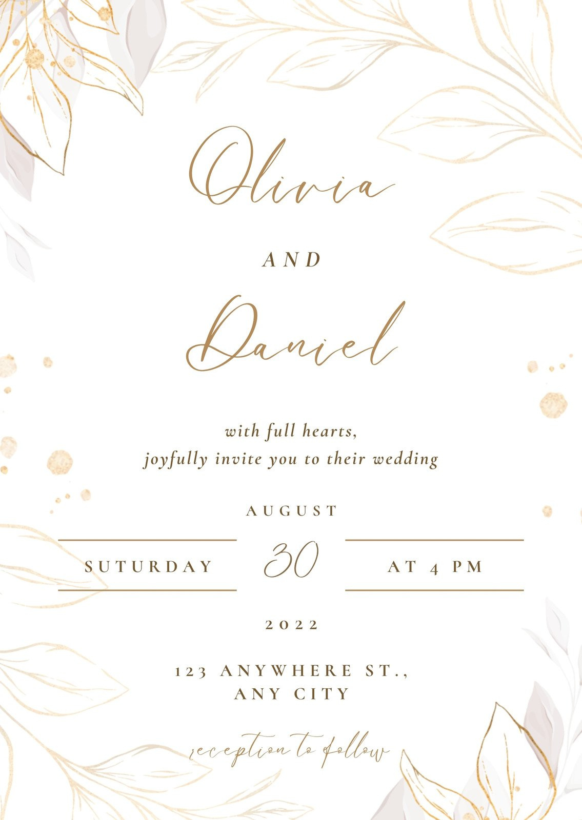 Page 2 - Free Printable Elegant Wedding Invitation Templates | Canva with regard to Free Printable Engagement Invitation Template