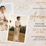 Page 3   Free Custom Printable First Communion Invitation Throughout Free Printable First Communion Banner Template
