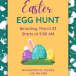 Page 3   Free Printable Easter Egg Hunt Flyer Templates | Canva Throughout Free Printable Easter Egg Hunt Flyer Template