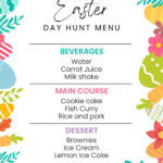 Page 4   Free And Customizable Easter Templates With Free Printable Easter Menu Template