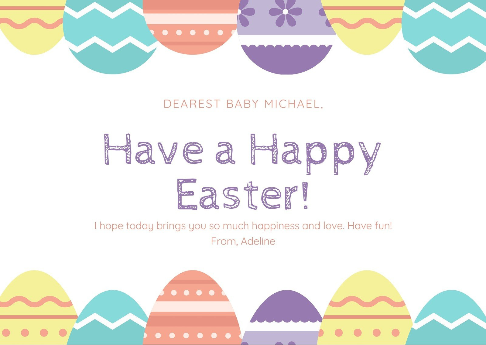 Page 8 - Free And Customizable Easter Templates in Free Printable Easter Cards Template