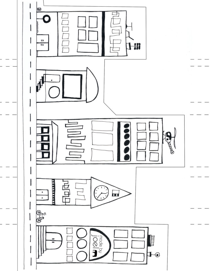 Free Printable Building Cut Out Template