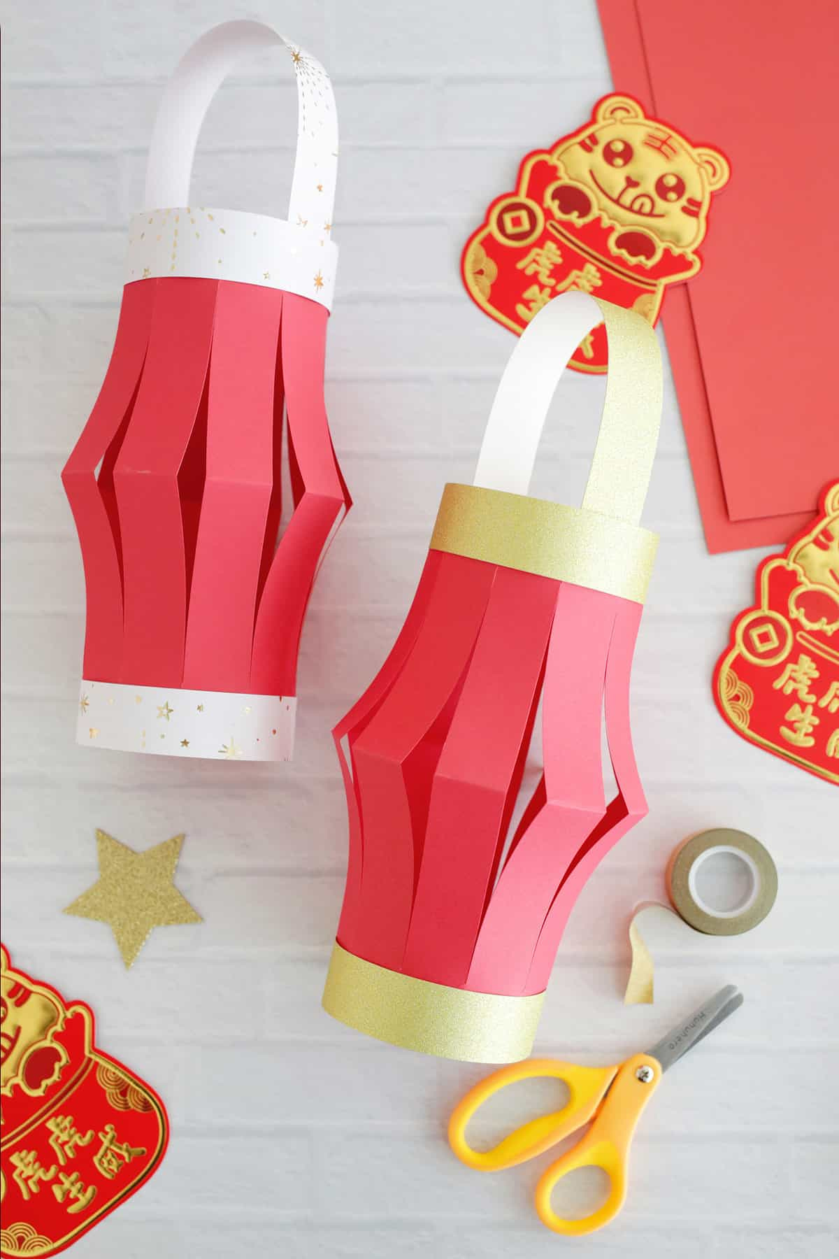 Paper Lantern Craft - Childhood Magic for Free Printable Chinese Paper Lantern Template