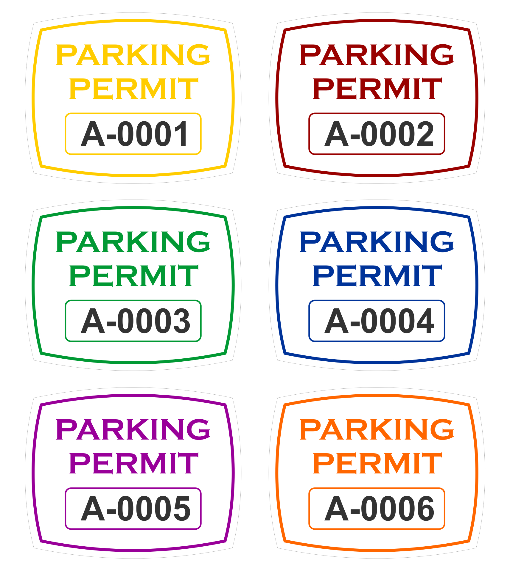 Parking Permit Template - 10 Free Pdf Printables | Printablee throughout Free Printable Fill in Parking Parking Permit Template