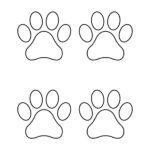 Paw Print Template Shapes | Blank Printable Shapes Throughout Free Printable Dog Paw Print Template