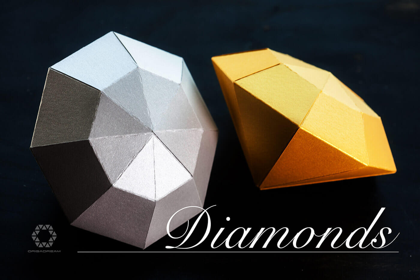 Pdf Papercraft Free | Origadream regarding Free Printable 3D Diamond Template