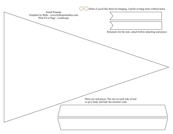 Free Printable College Pennant Template