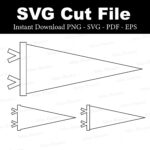 Pennant Flag Svg Cut File Vector Pdf Png Sports Nursery Adventure With Regard To Free Printable College Pennant Template