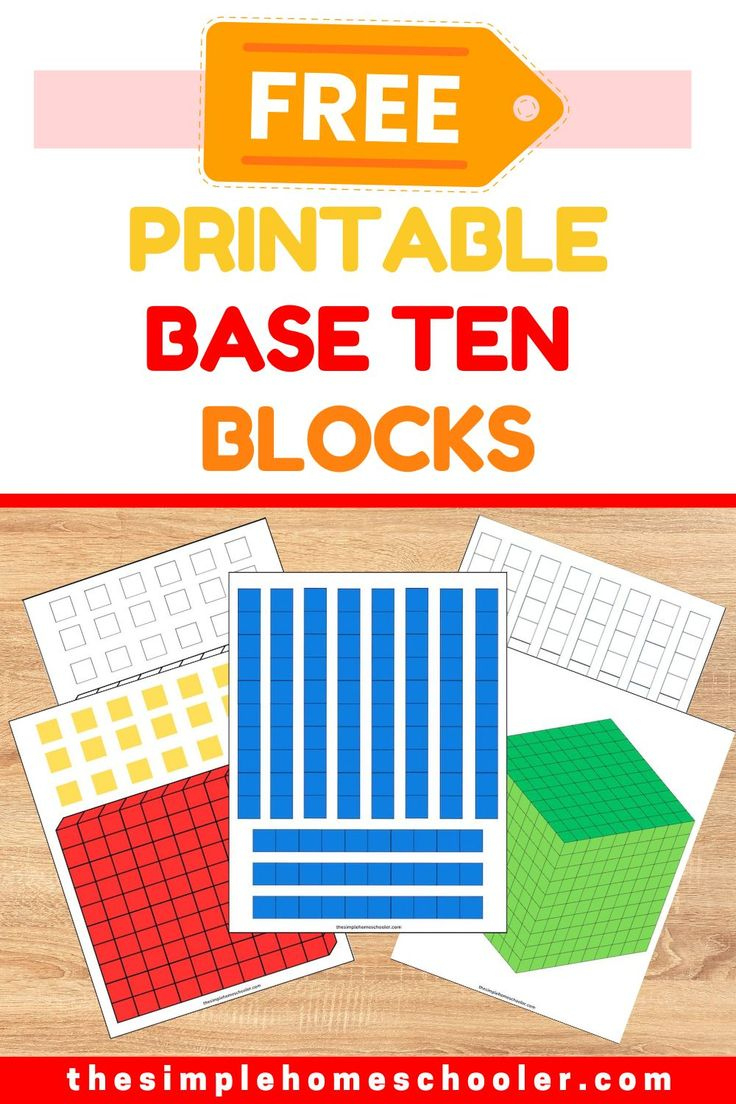 Perfect Printable Base Ten Blocks: Up To Thousands! - The Simple with regard to Free Printable Base Ten Blocks Template