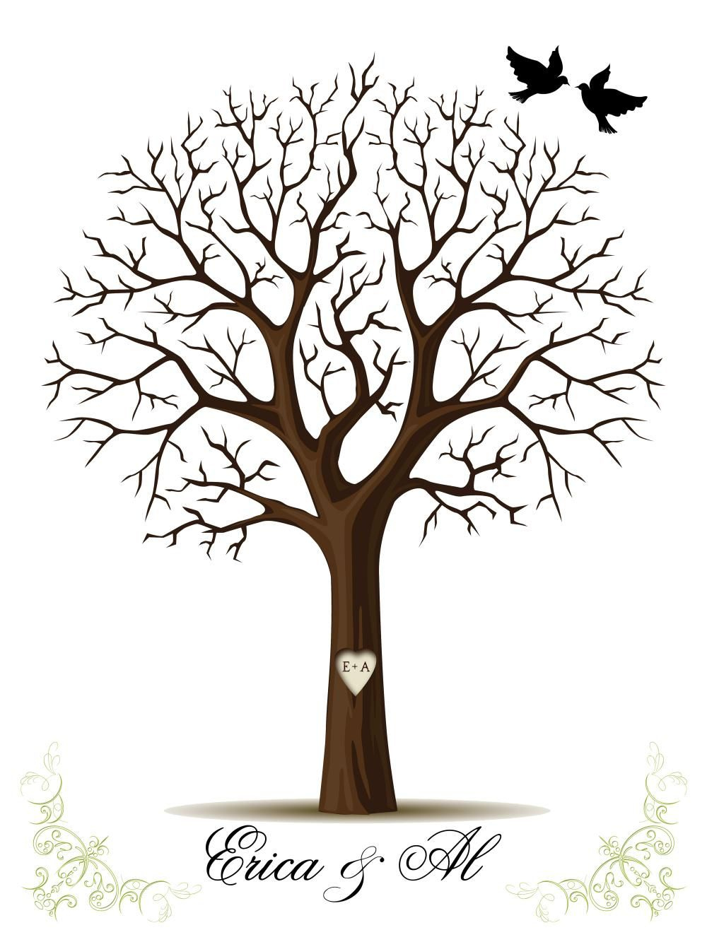 Pin Page for Free Printable Fingerprint Tree Template