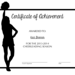 Pin Page Inside Free Printable Cheerleading Certificate Template