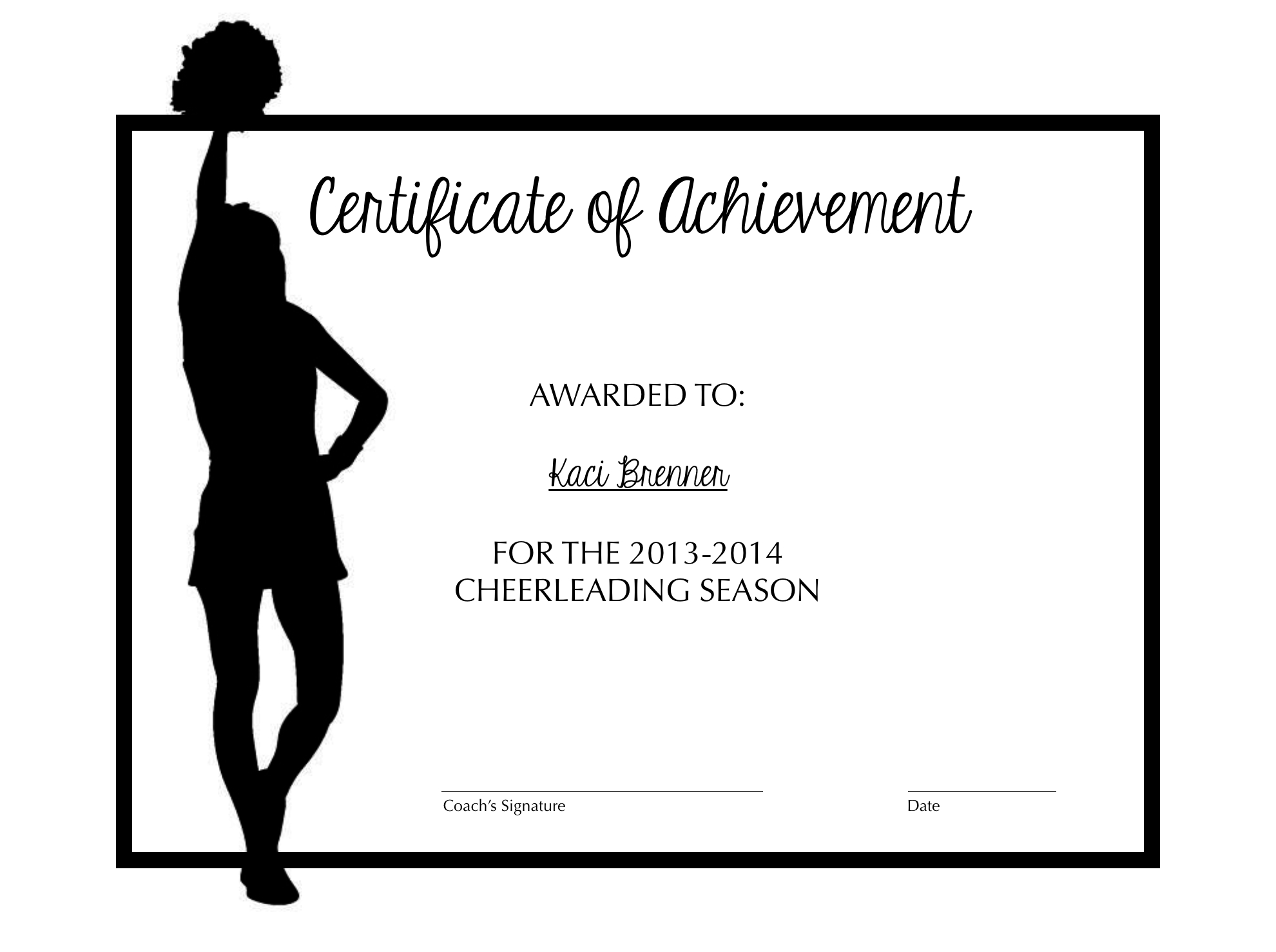Pin Page inside Free Printable Cheerleading Certificate Template
