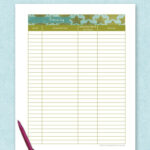 Pin Page With Free Printable Exercise Log Template