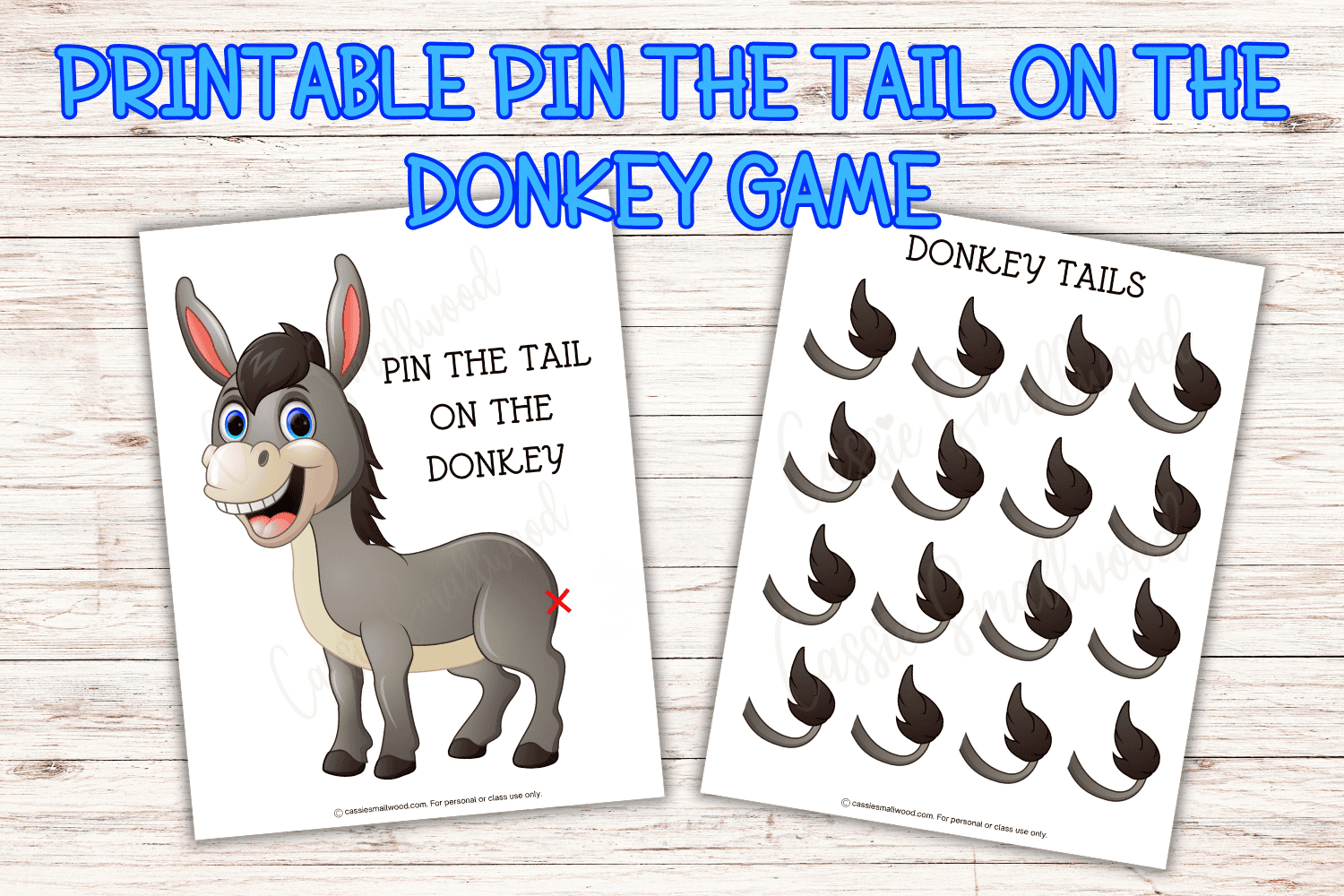 Pin The Tail On The Donkey Game Printable - Cassie Smallwood intended for Free Printable Donkey Template Pin the Tail on the Donkey