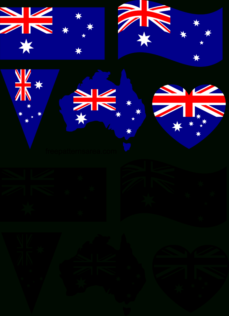 Free Printable Australian Flag Template