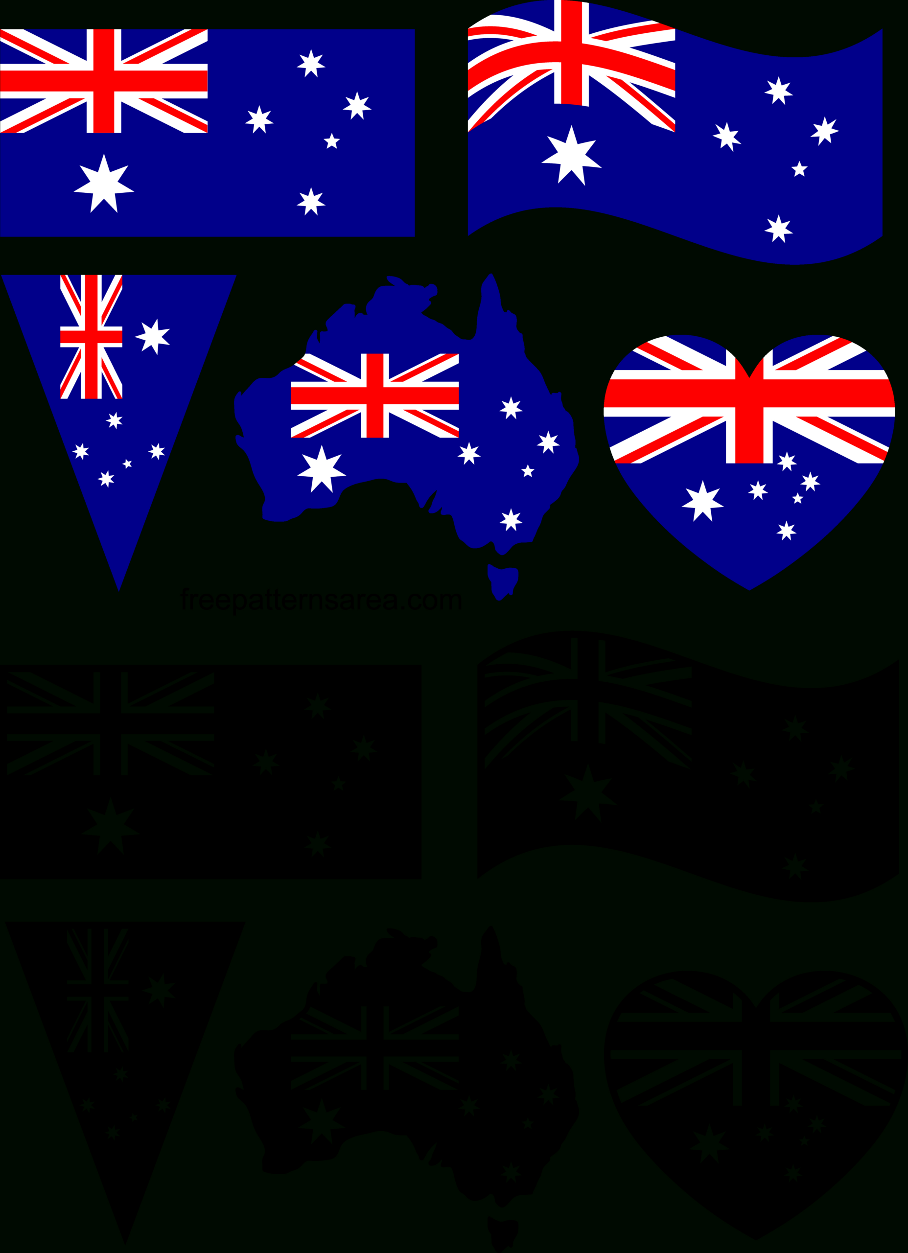 Premium Australian Flag Vector Graphics For Free Download inside Free Printable Australian Flag Template