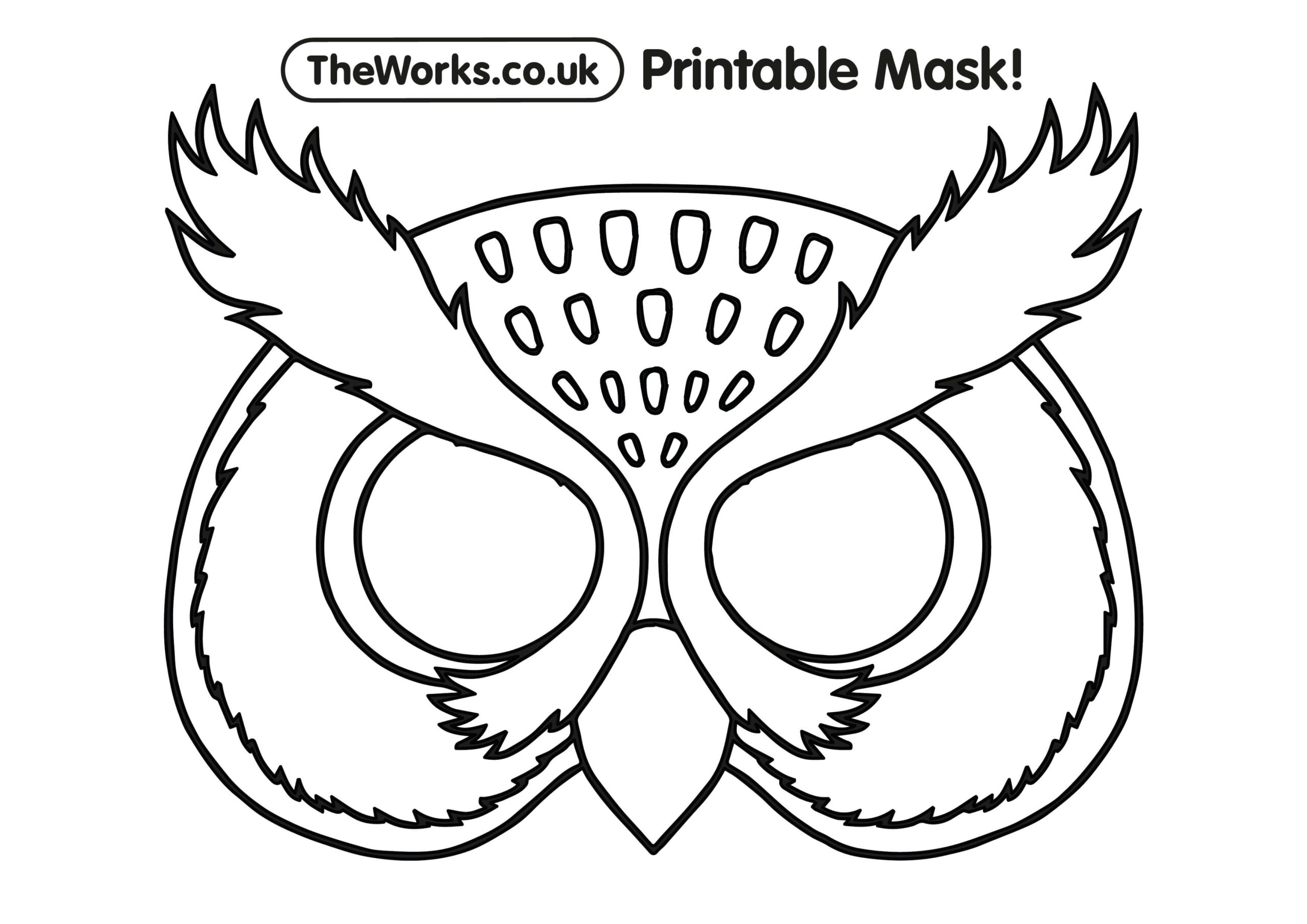 Print At Home Animal Masks | The Works with Free Printable Animal Masks Template