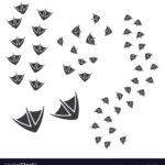 Print Duck Foot Design Royalty Free Vector Image Throughout Free Printable Duck Feet Template