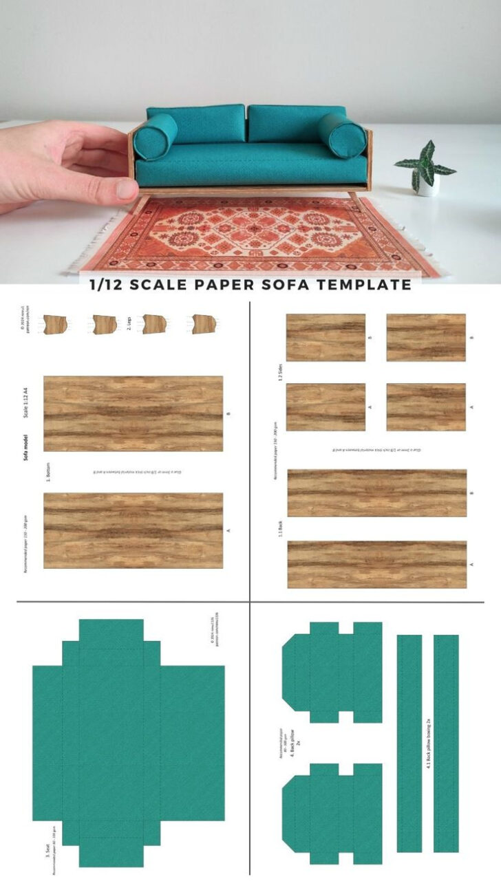 Free Printable Dollhouse Furniture Template