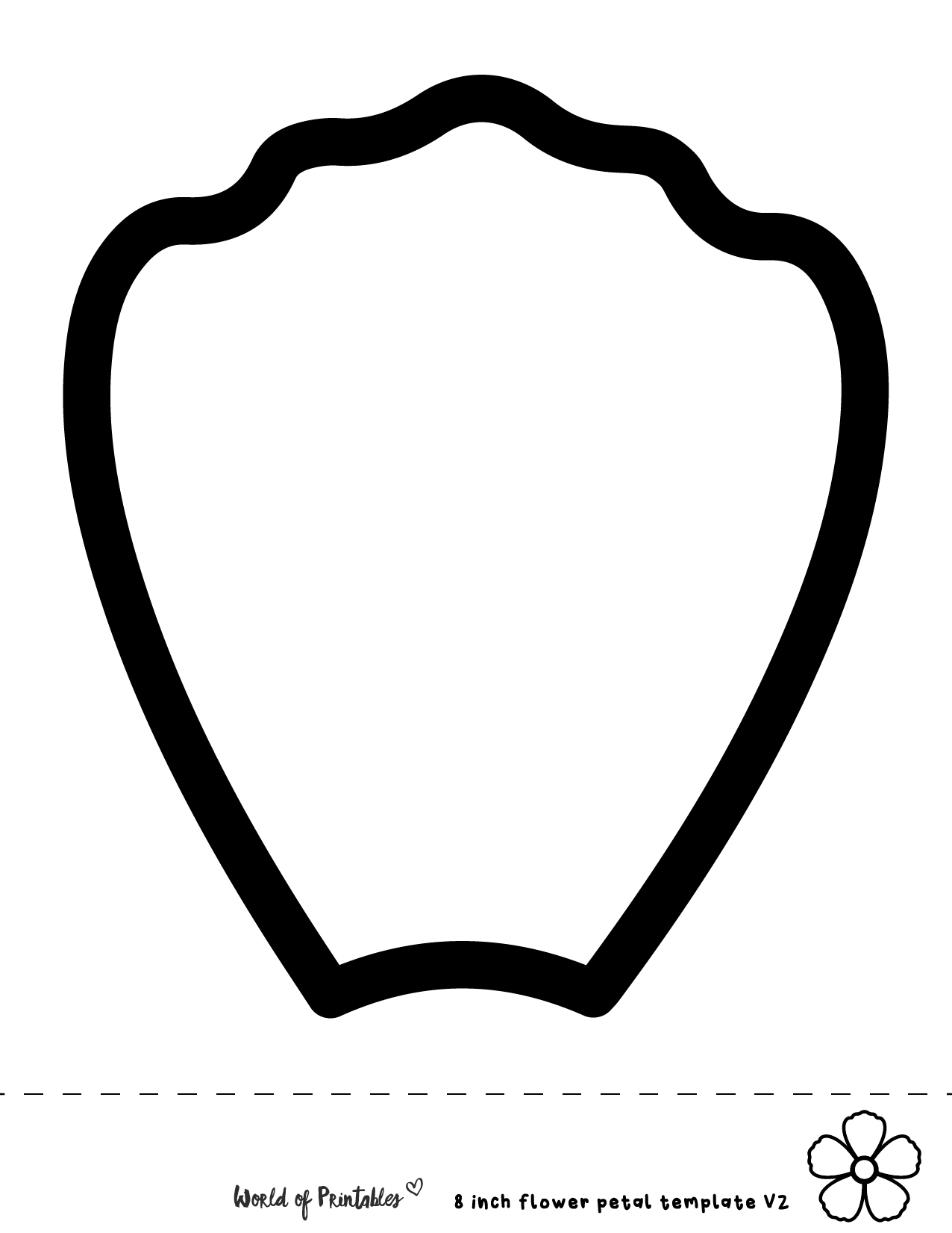 Printable 2025 Flower Petals throughout Free Printable Flower Petal Template