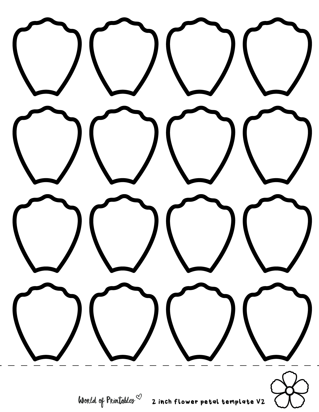 Printable 2025 Flower Petals with regard to Free Printable Flower Petal Template Pattern