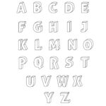 Printable 3D Bubble Letters Alphabet With Free Printable 3D Letter Template