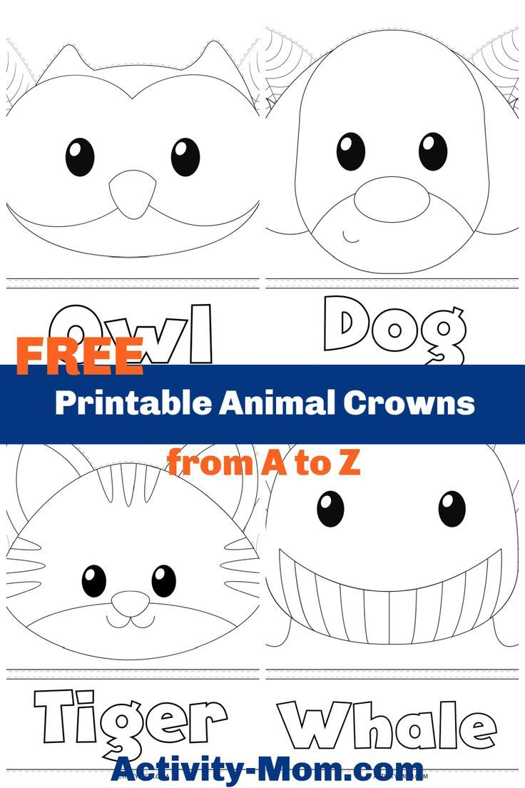 Printable Animal Crowns For Kids inside Free Printable Animal Crown Template