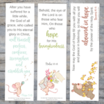 Printable Bible Verse Bookmarks   Kids Bible Teacher Within Free Printable Bible Bookmarks Template