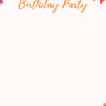 Printable Birthday Party Invitation Card Blank Template Free Pdf Pertaining To Free Printable Blank Invitations Template