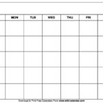 Printable Blank Calendar Templates   Wiki Calendar With Regard To Free Printable Calendar Template