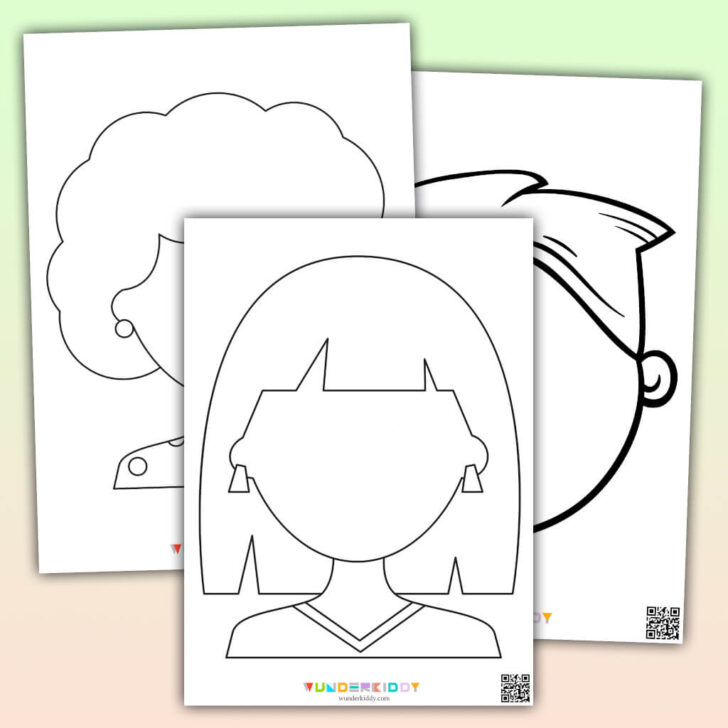 Free Printable Child Face Template