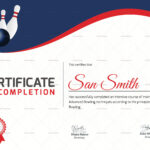 Printable Bowling Certificate Design Template In Word, Psd Regarding Free Printable Bowling Certificate Template