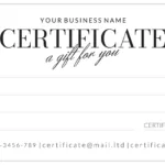 Printable Business Gift Certificate Free Google Docs Template In Free Printable Business Gift Certificate Template