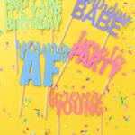 Printable Cake Toppers For Birthdays (+ Free Svg Templates!) With Free Printable Cake Topper Template
