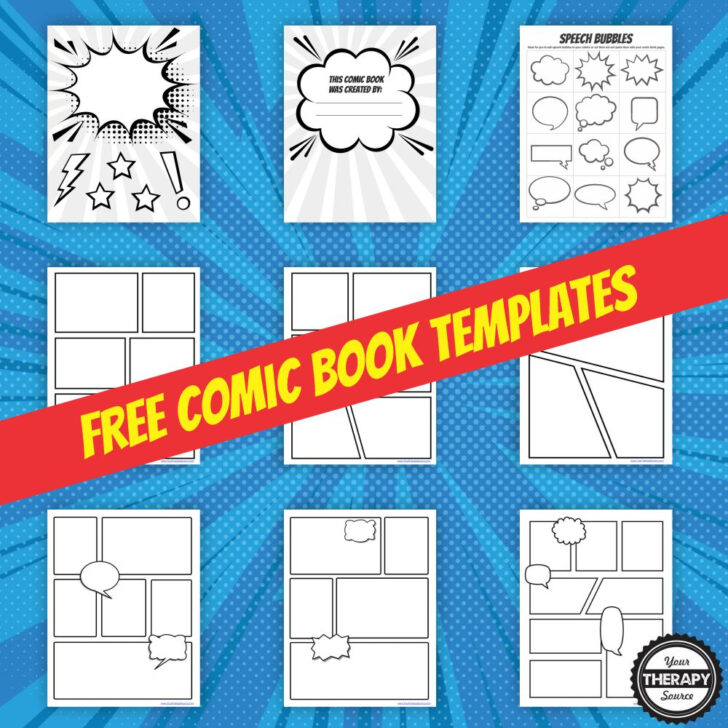 Free Printable Comic Book Template