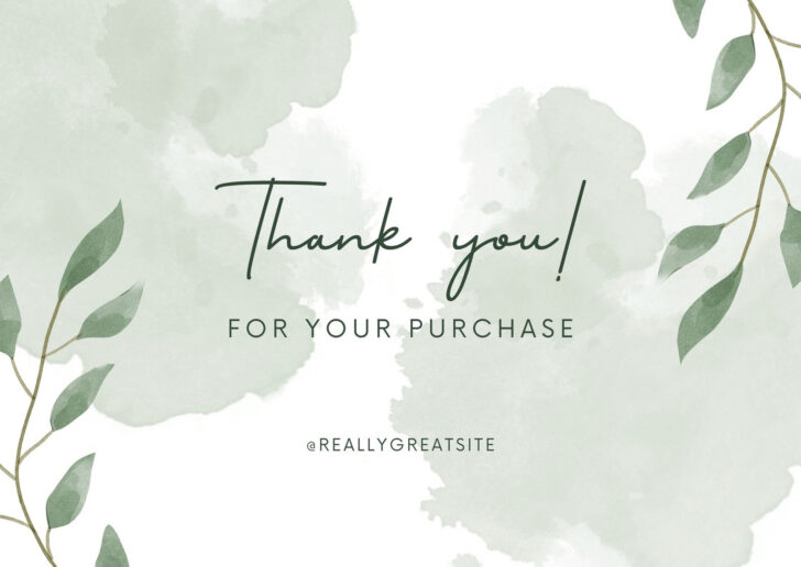 Free Printable Business Thank You Card Template