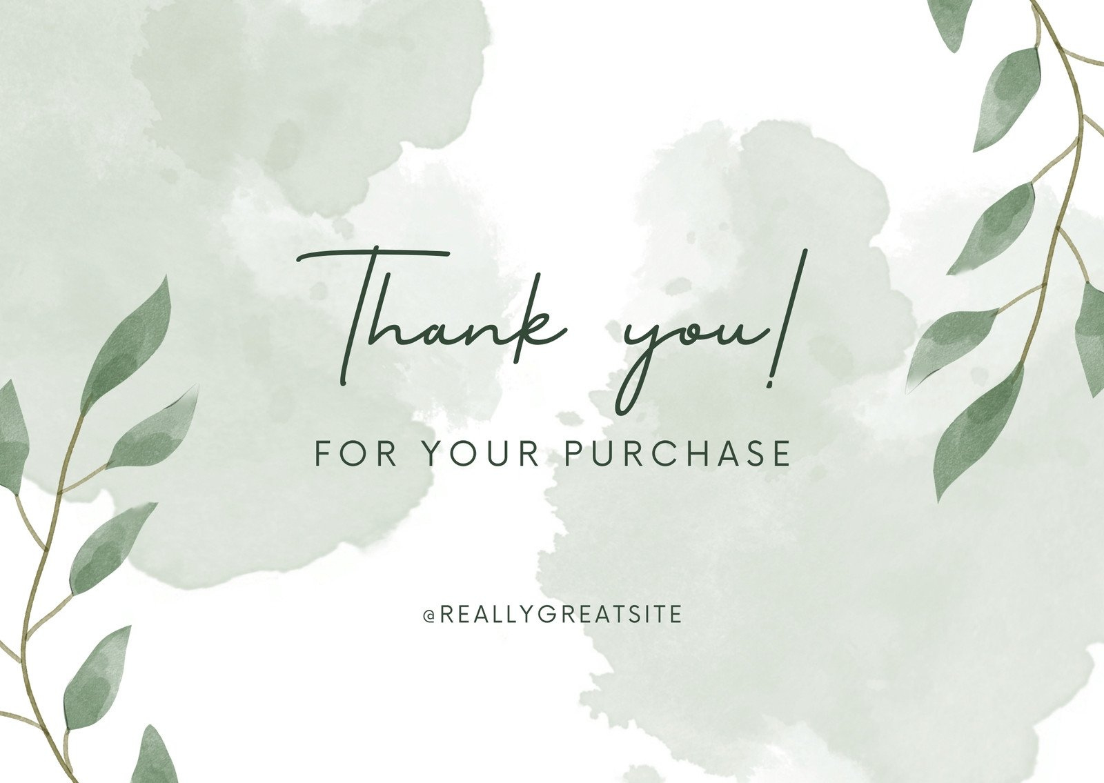 Printable, Customizable Thank You Card Templates | Canva intended for Free Printable Business Thank You Card Template