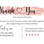 Printable, Customizable Thank You Card Templates | Canva Pertaining To Free Printable Business Thank You Card Template