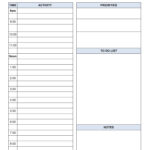 Printable Daily Planner Template | Calendarkart With Regard To Free Printable Daily Journal Template