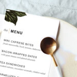 Printable Dinner Party Menu Template   Design. Create. Cultivate. Pertaining To Free Printable Dinner Party Menu Template
